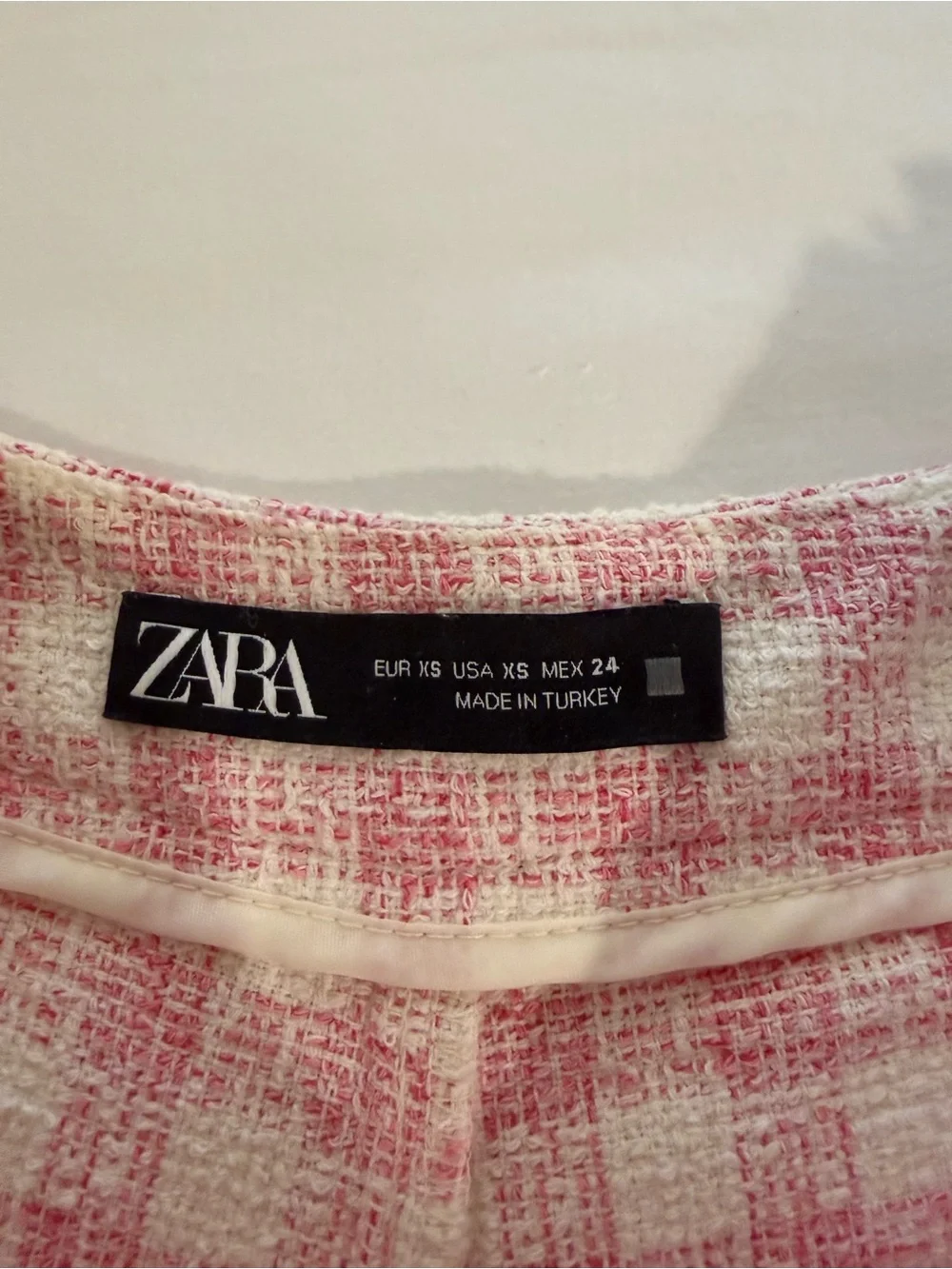 Zara cropped tweed
